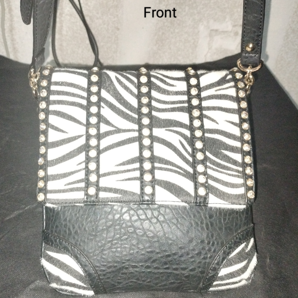Black and White Zebra Print Women's Bag